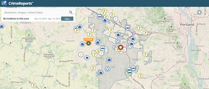 The Mystery of the Crime Reports Map in Beaverton